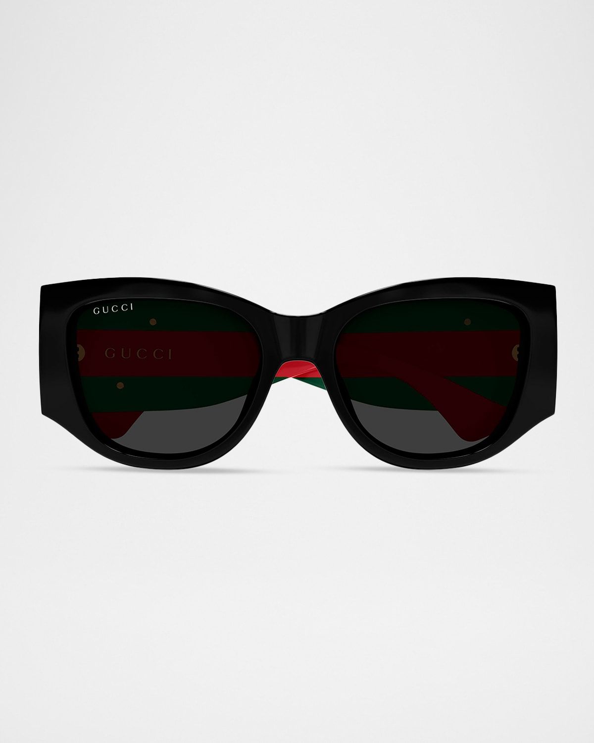 Web Stripe 55mm Oval Sunglasses