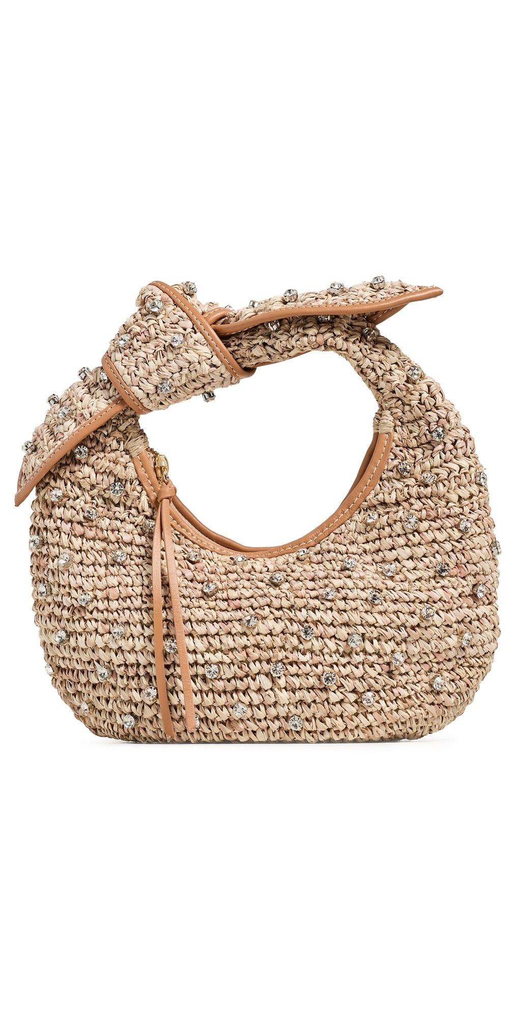 Poolside Bags The Josie Knot Bag Natural/Bling One Size