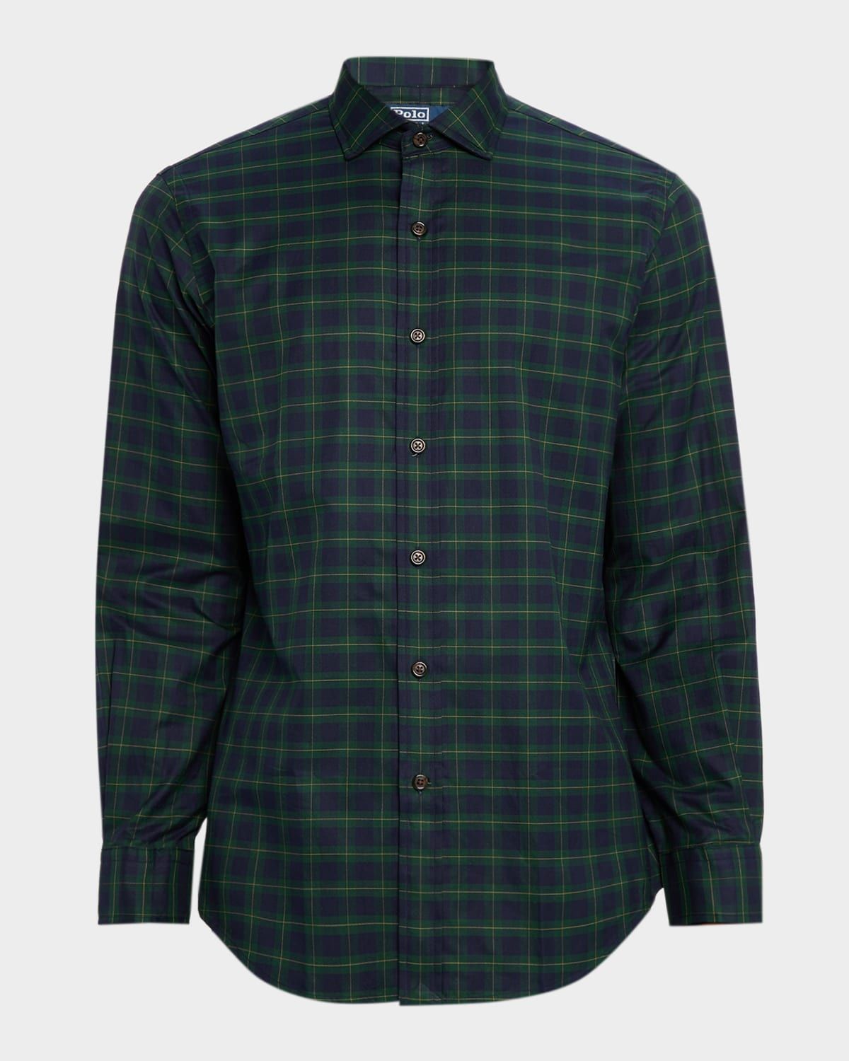 Men & apos;s Classic Fit Plaid Twill Button-Down Shirt