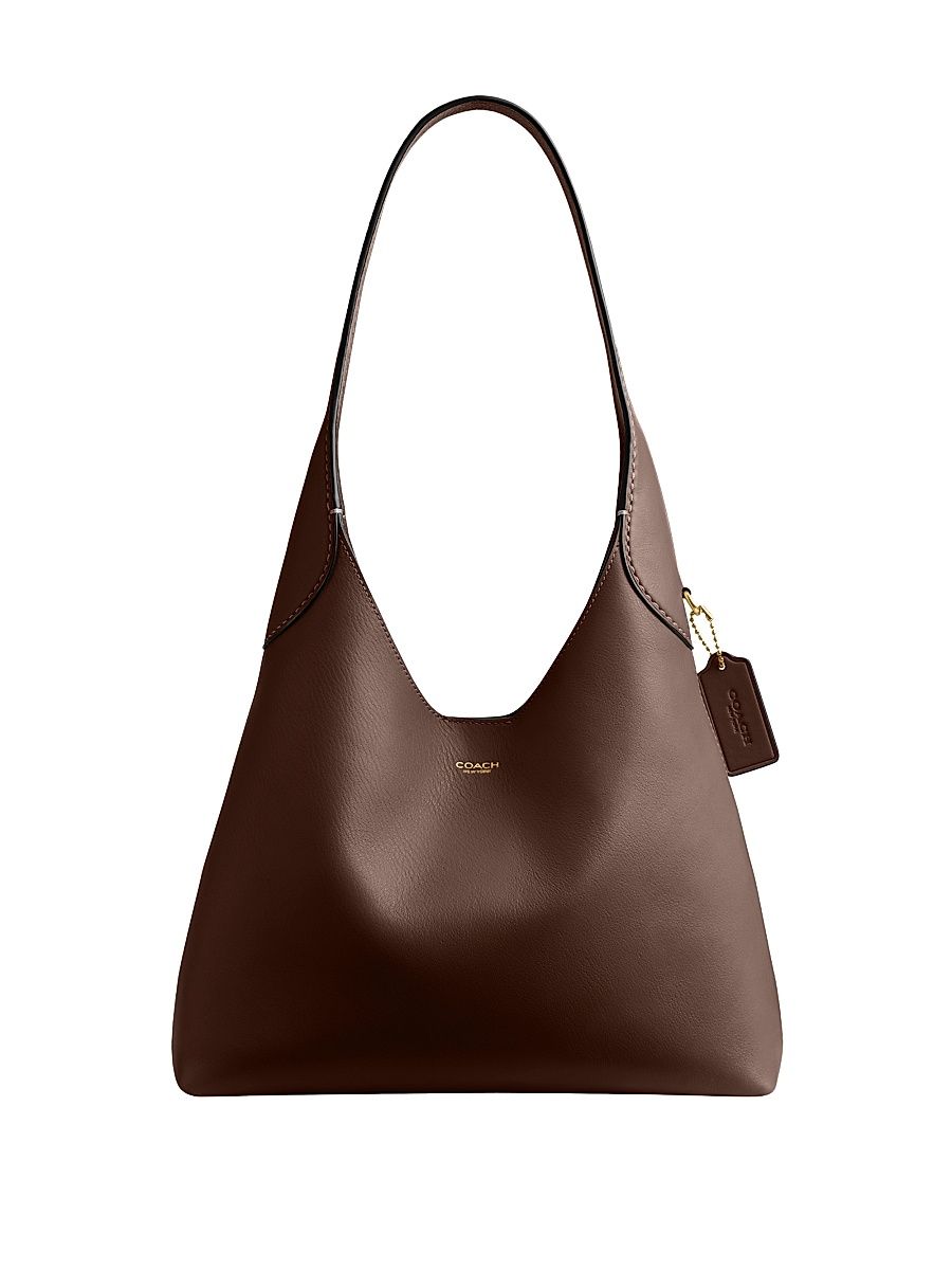 Women's Brooklyn 28 Leather Shoulder Bag - Maple