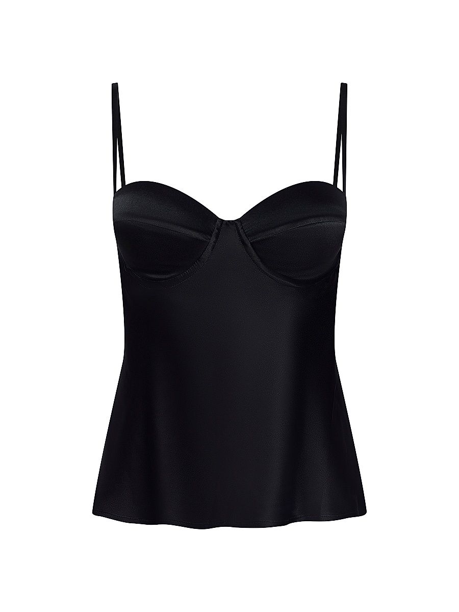 Women's Orlina Silk Camisole - Black - Size 16
