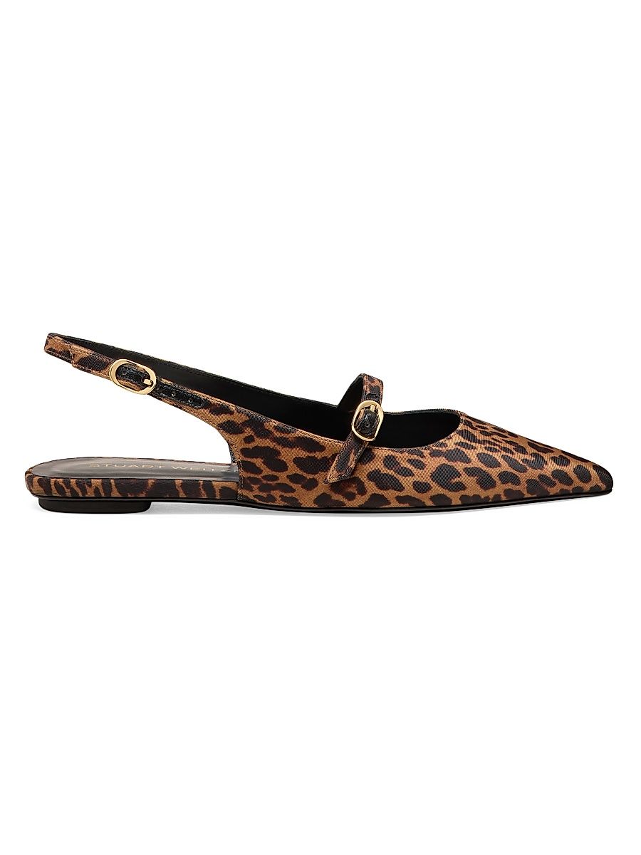 Women's Emilia Leopard Slingback Flats - Classic - Size 9