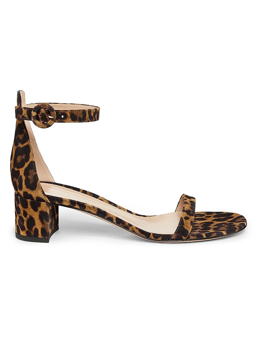 Women's Gaeta 45 Suede Sandals - Leopard - Size 11