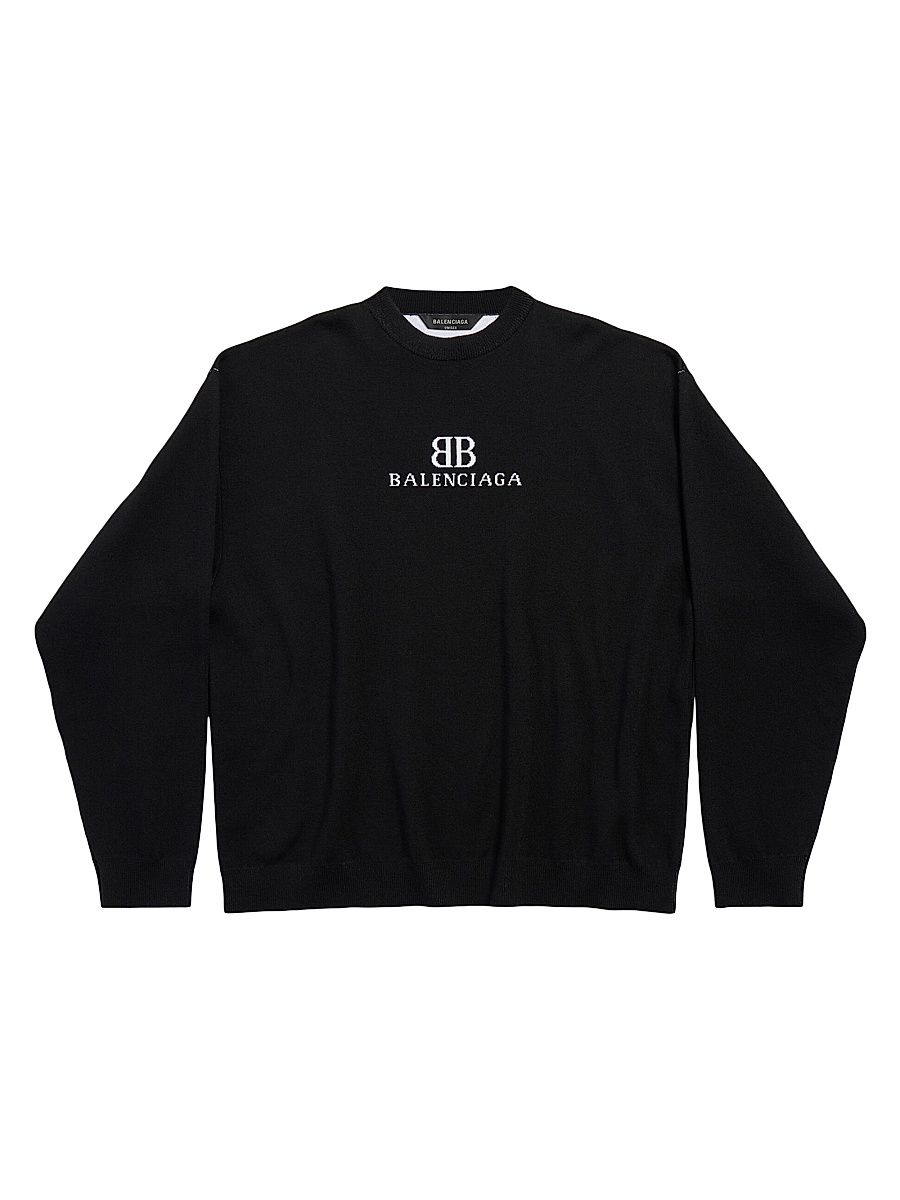 Men's Crewneck Sweater - Black - Size XS