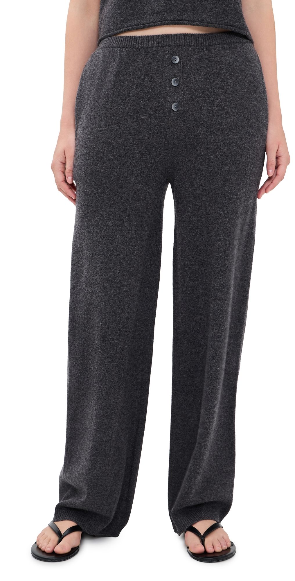 All My Love Kayla Cashmere Pants Charcoal XS