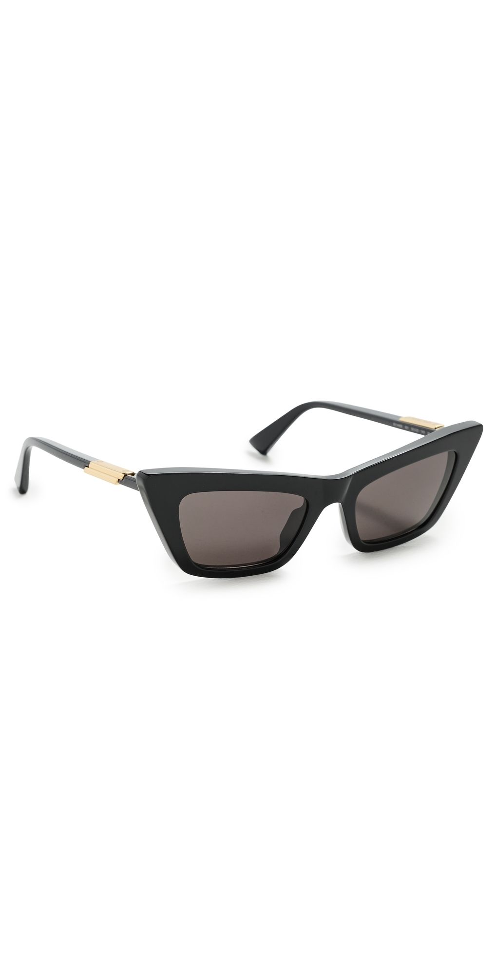 Bottega Veneta Snap Sunglasses Black-Black-Grey One Size