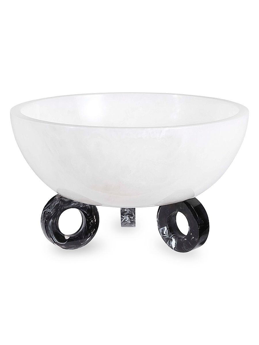 Jonathan Adler Mustique Disc Bowl - Black White