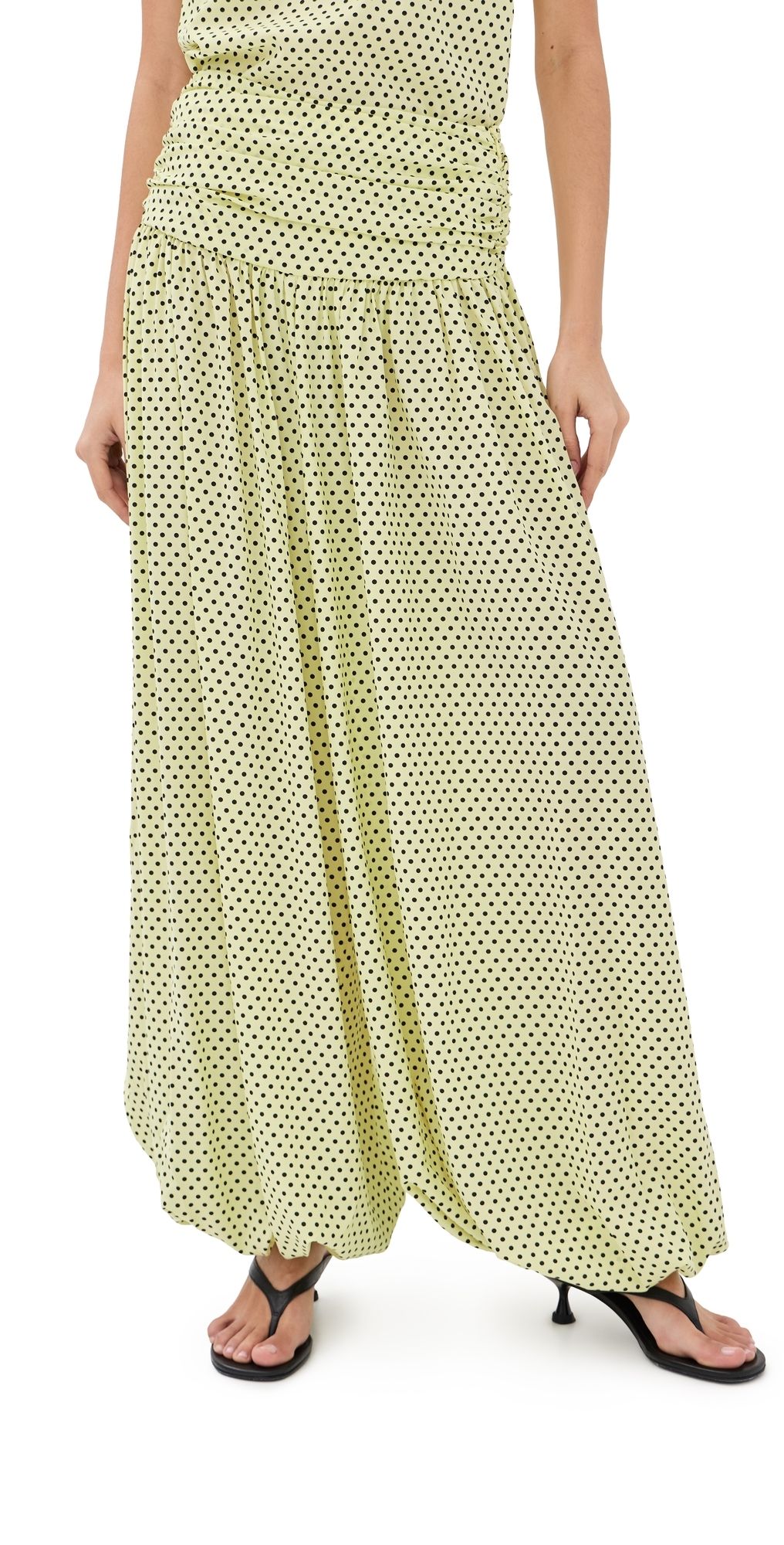 FRANÇOISE Nora Balloon Pants Lemon Polka Dot 38