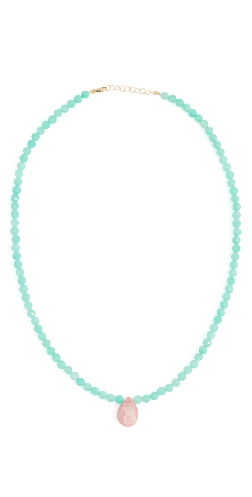 JIA JIA Amazonite Raindrop Necklace Blue/Pink One Size