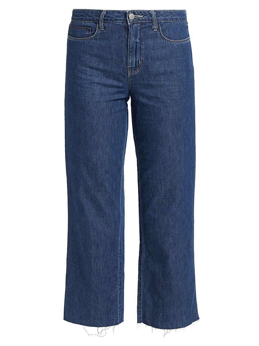 Women's Wanda Mid-Rise Straight-Leg Crop Jeans - Spokane - Size 25