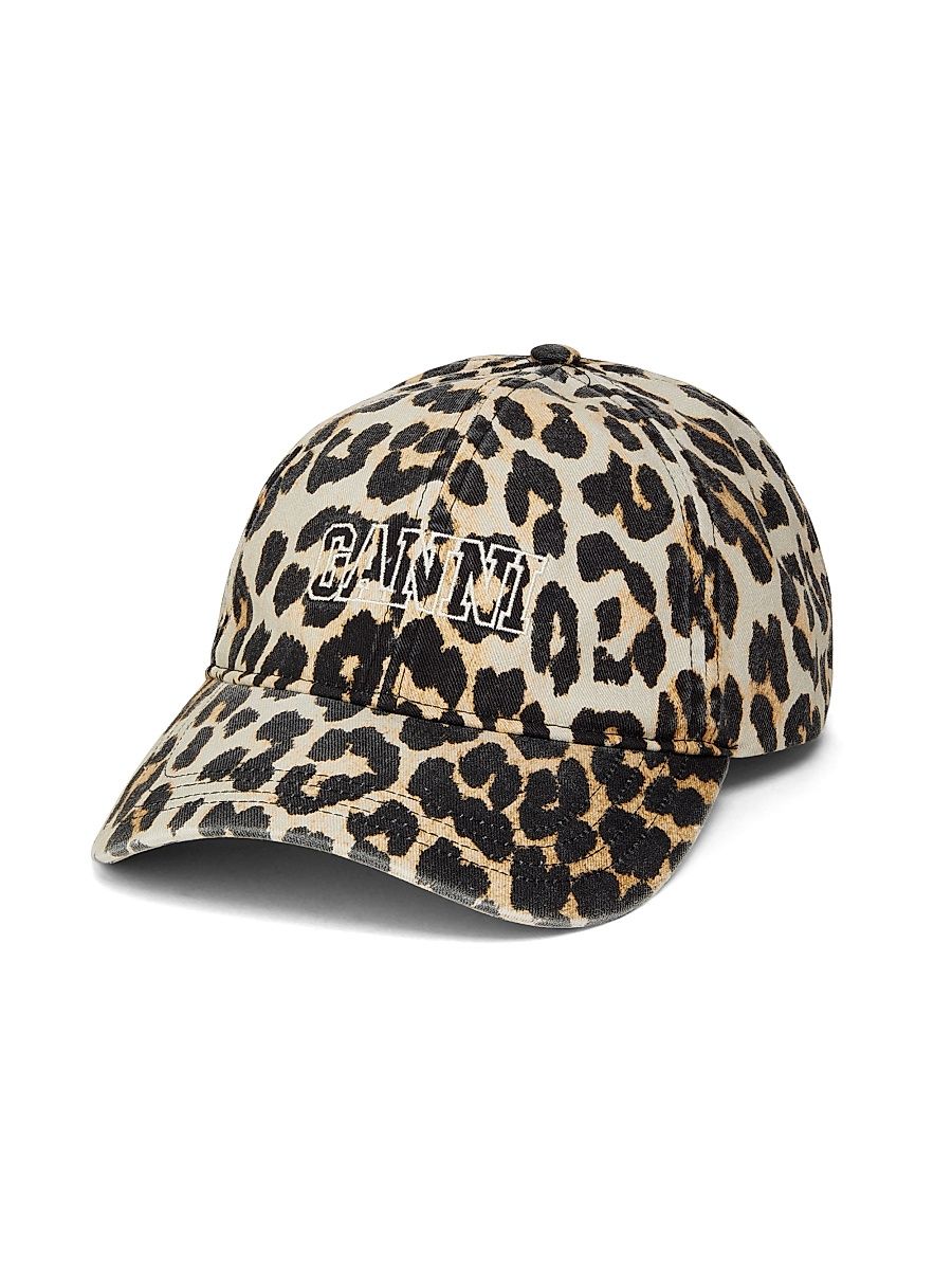 Women's Leopard-Print Cotton Baseball Cap - Leopard