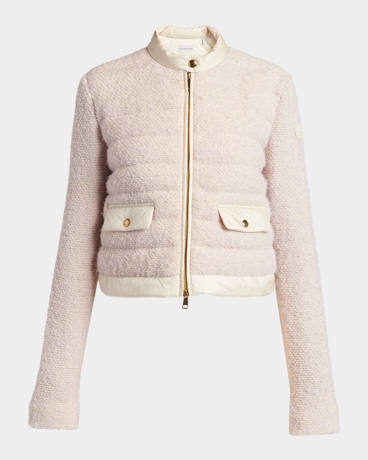 Bouclé Short Down Jacket