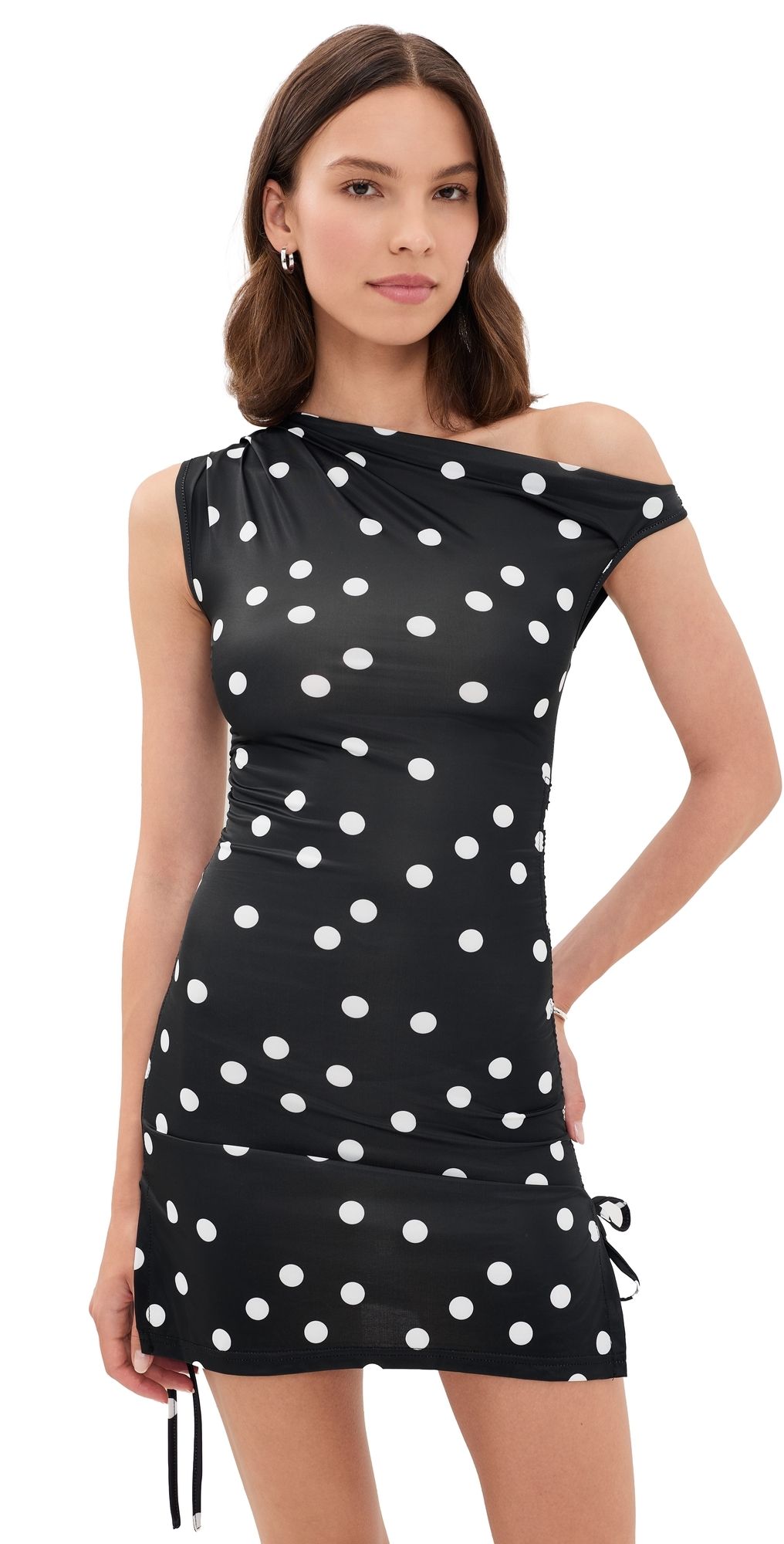 Lioness Original Sin Mini Dress NOIR POLKA M