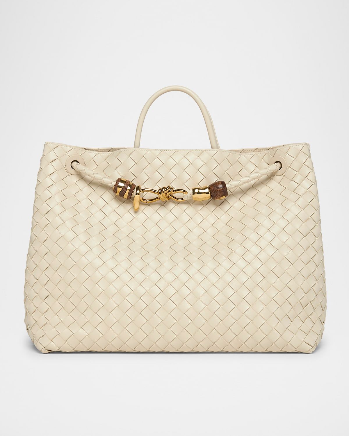 Andiamo Large Leather Top-Handle Bag