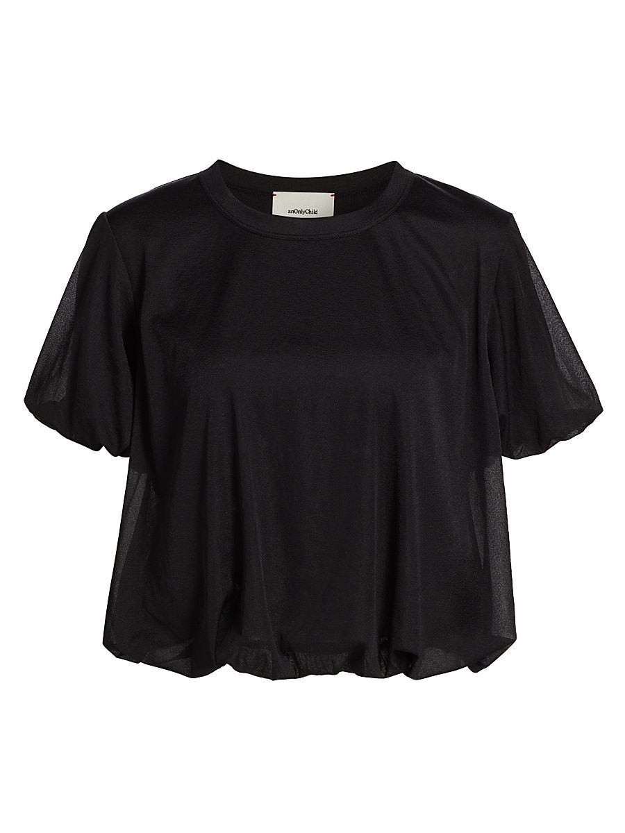 Women's Just A Pinch Victoria Blouson Blouse - Black - Size Large