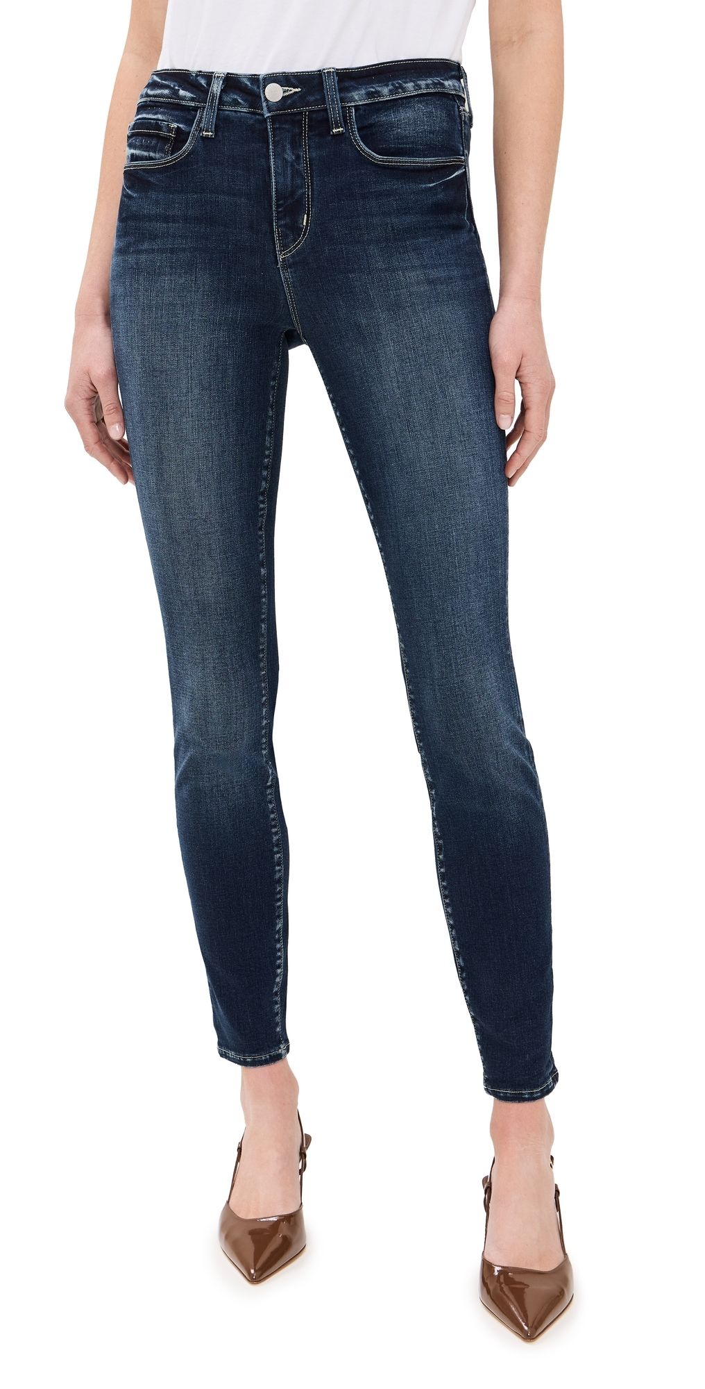 L'AGENCE Marguerite Skinny Jeans Columbia 28