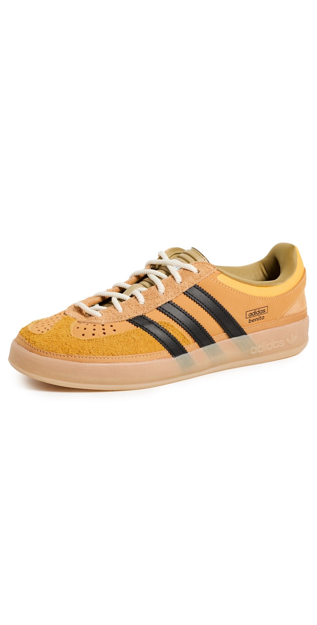 adidas Adidas x Bad Bunny Gazelle Indoor Sneakers Solar Gold/Core Black/Gum 3 M 6.5/ W 7.5
