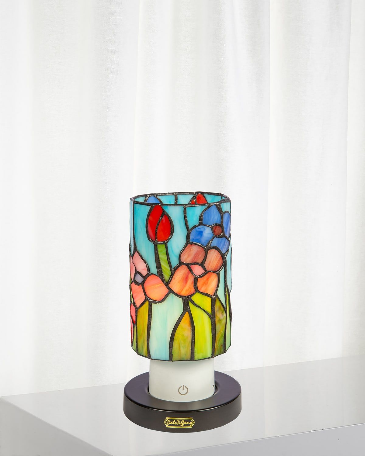 Tiffany Mosaic 8.5" Rechargeable Wireless Accent Lamp
