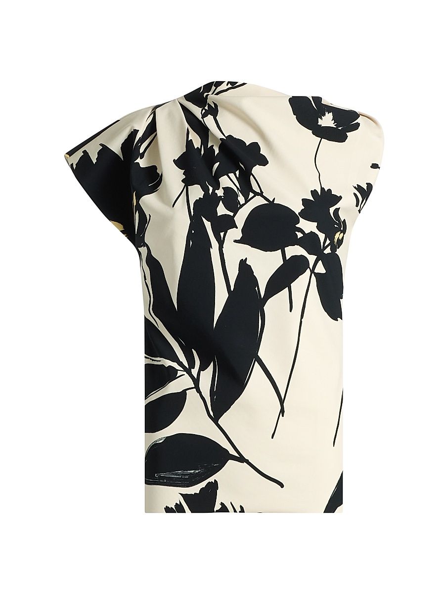 Women's Teruo Floral Asymmetric Top - Ava - Size 8
