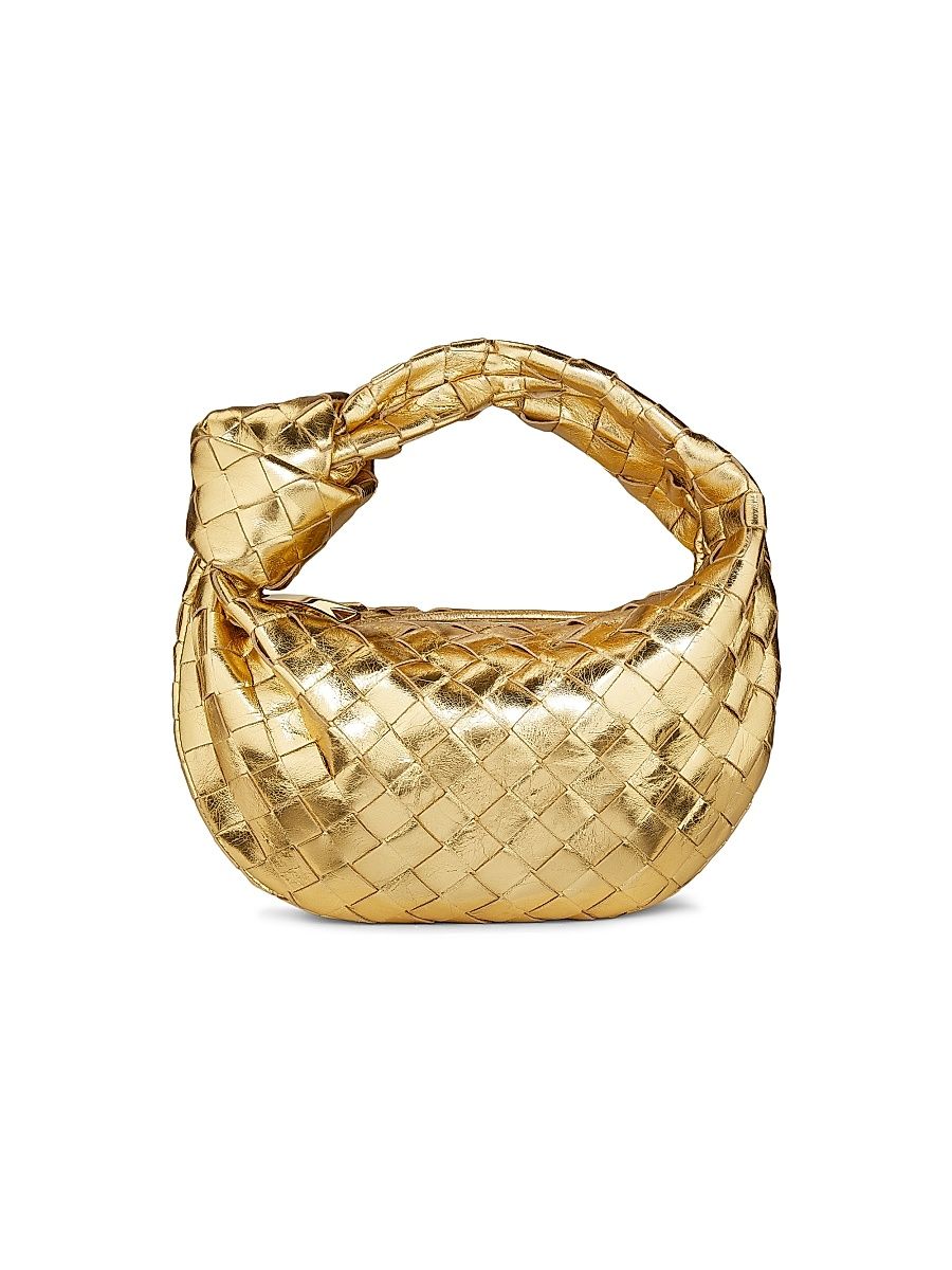 Women's Mini Jodie Metallic Leather Top Handle Bag - Gold