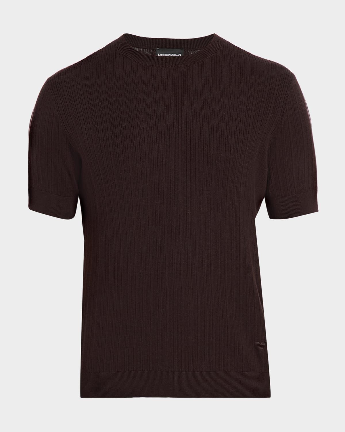 Men & apos;s Jacquard Stripe Short-Sleeve Sweater