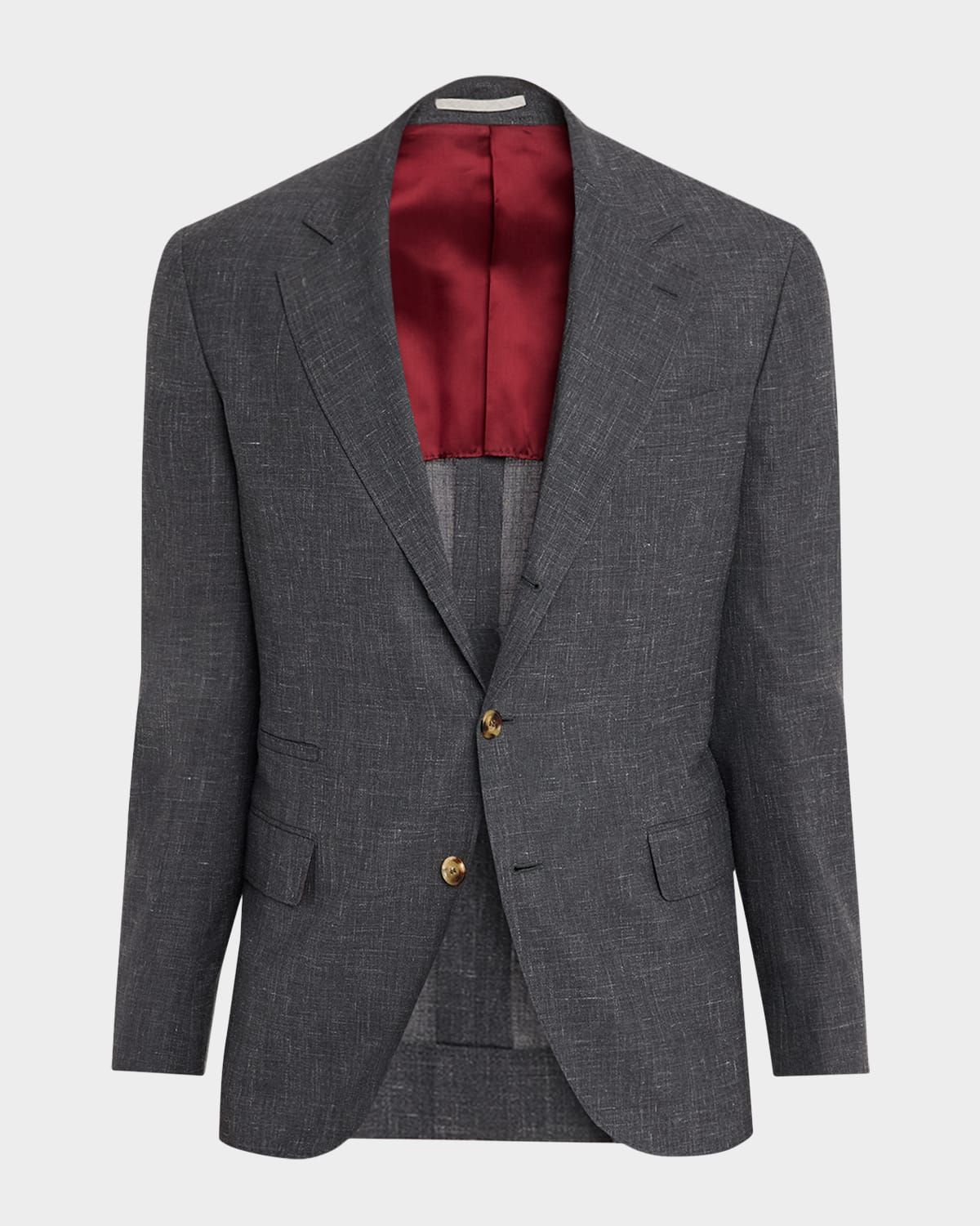 Men & apos;s Wool, Silk and Linen Deconstructed Blazer