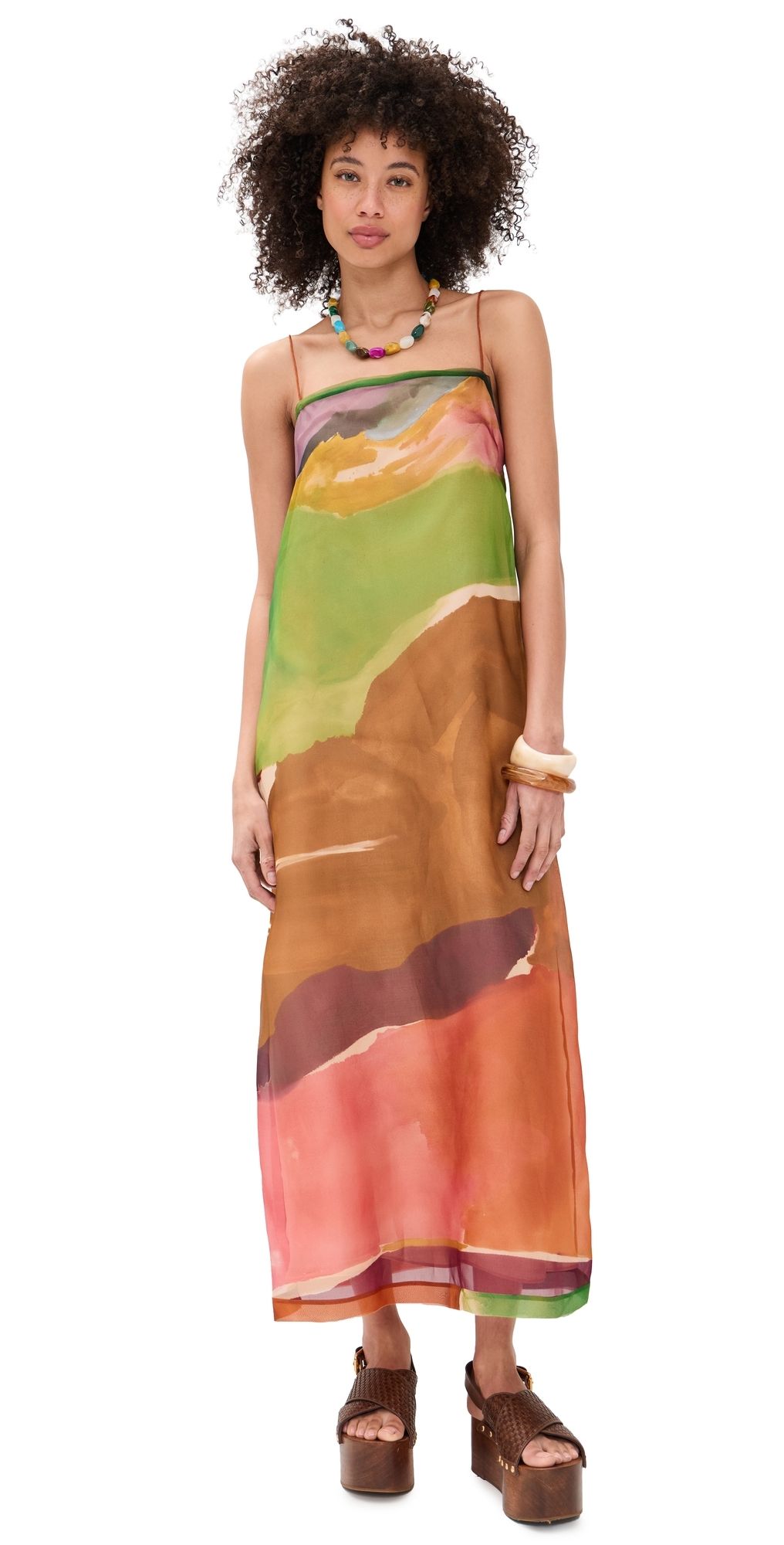 Ulla Johnson Landscape Silk Organza Dress Nature Abhors A Vacuum 12