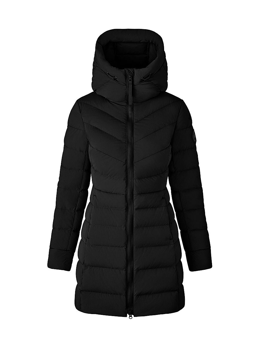 Women's Clair Quilted Coat - Black - Size XS