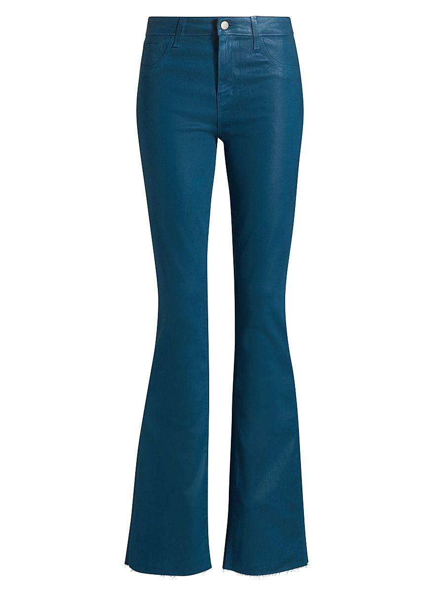 Women's Ruth Coated High-Rise Straight-Leg Jeans - Stone Blue Coated - Size 30