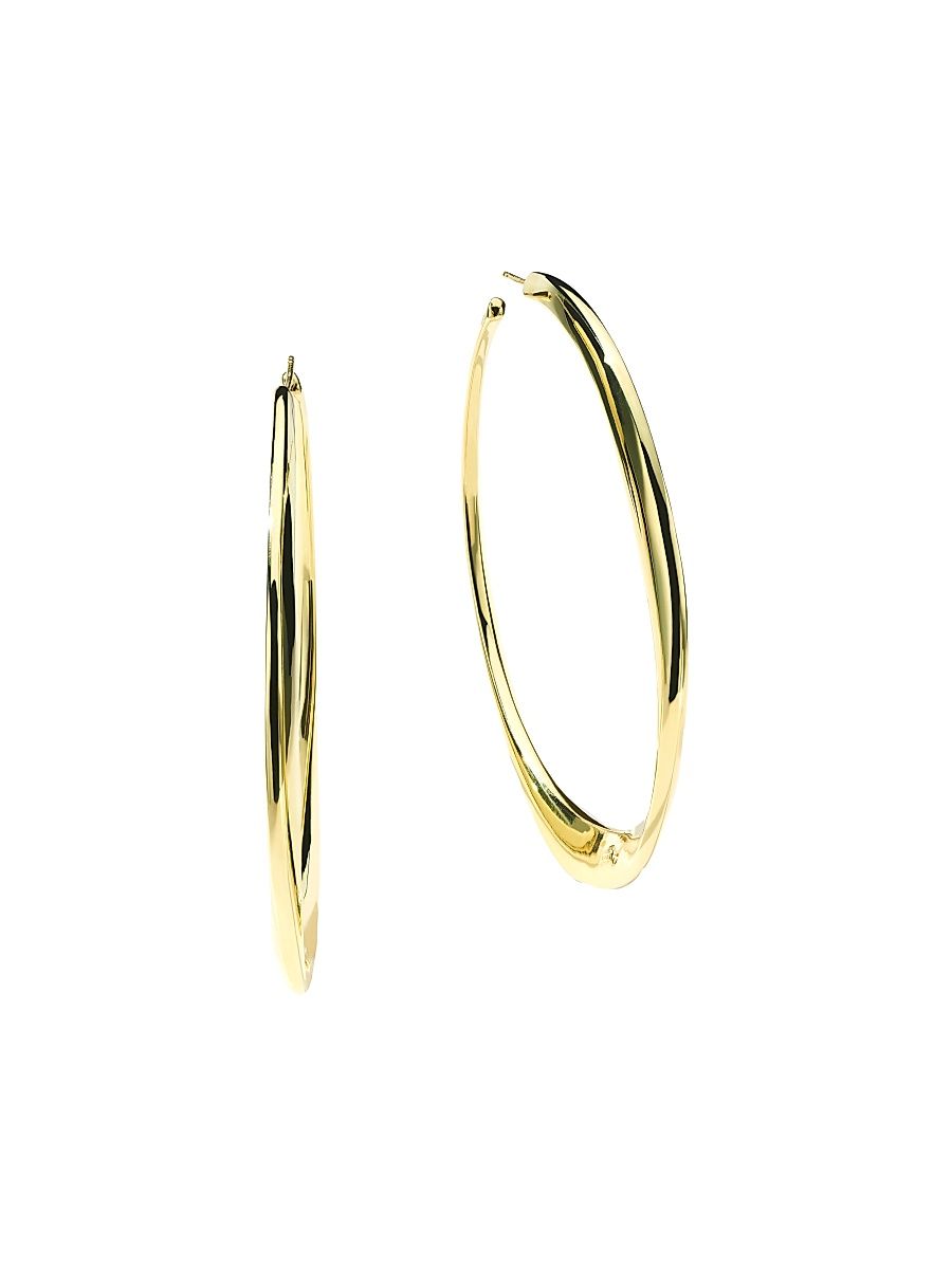 Women's Classico E. F. 18K Gold Extra-Large Twisted Hoops - Classico