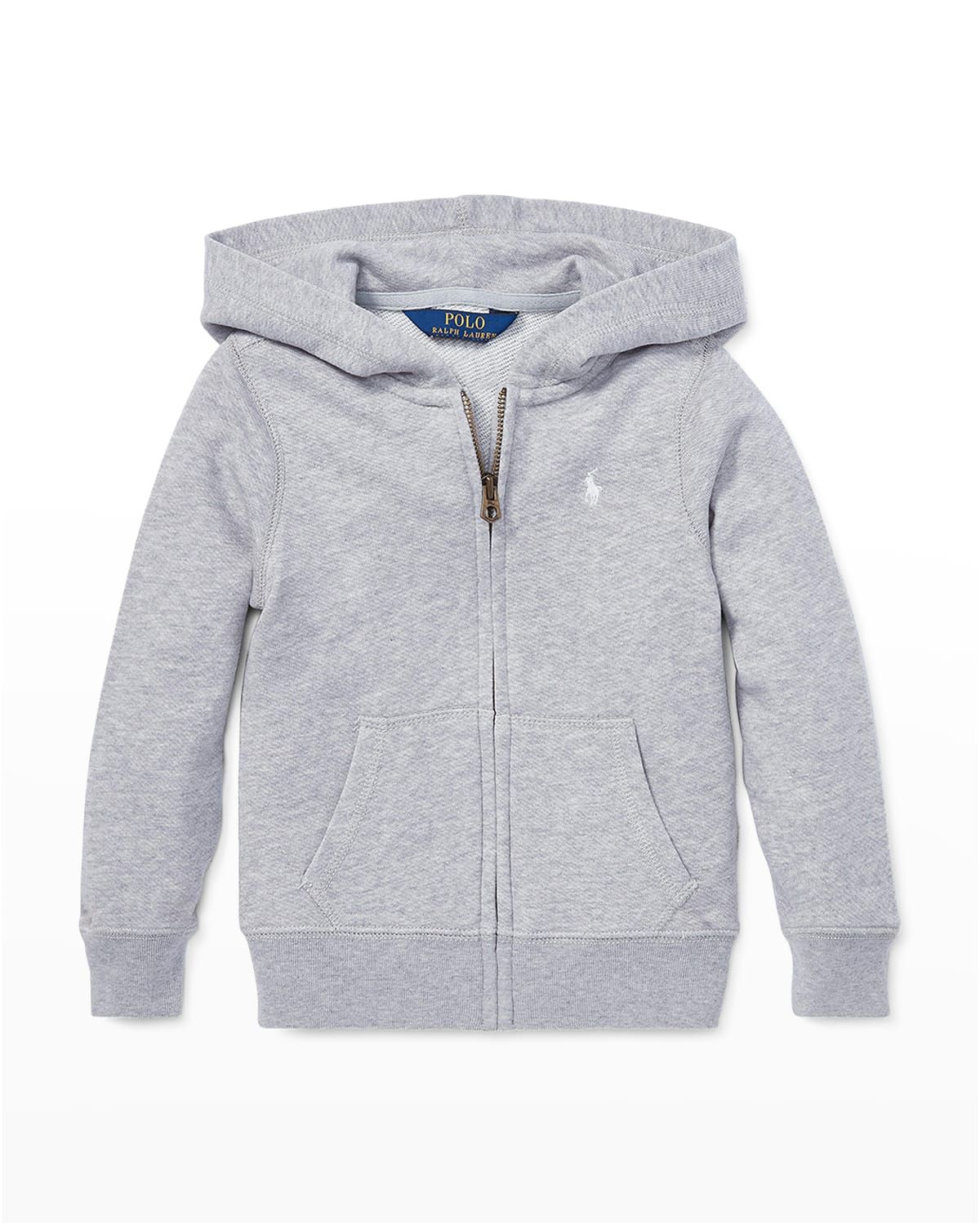 Girl & apos;s Drapey Terry Zip Hoodie, Size 2-6X