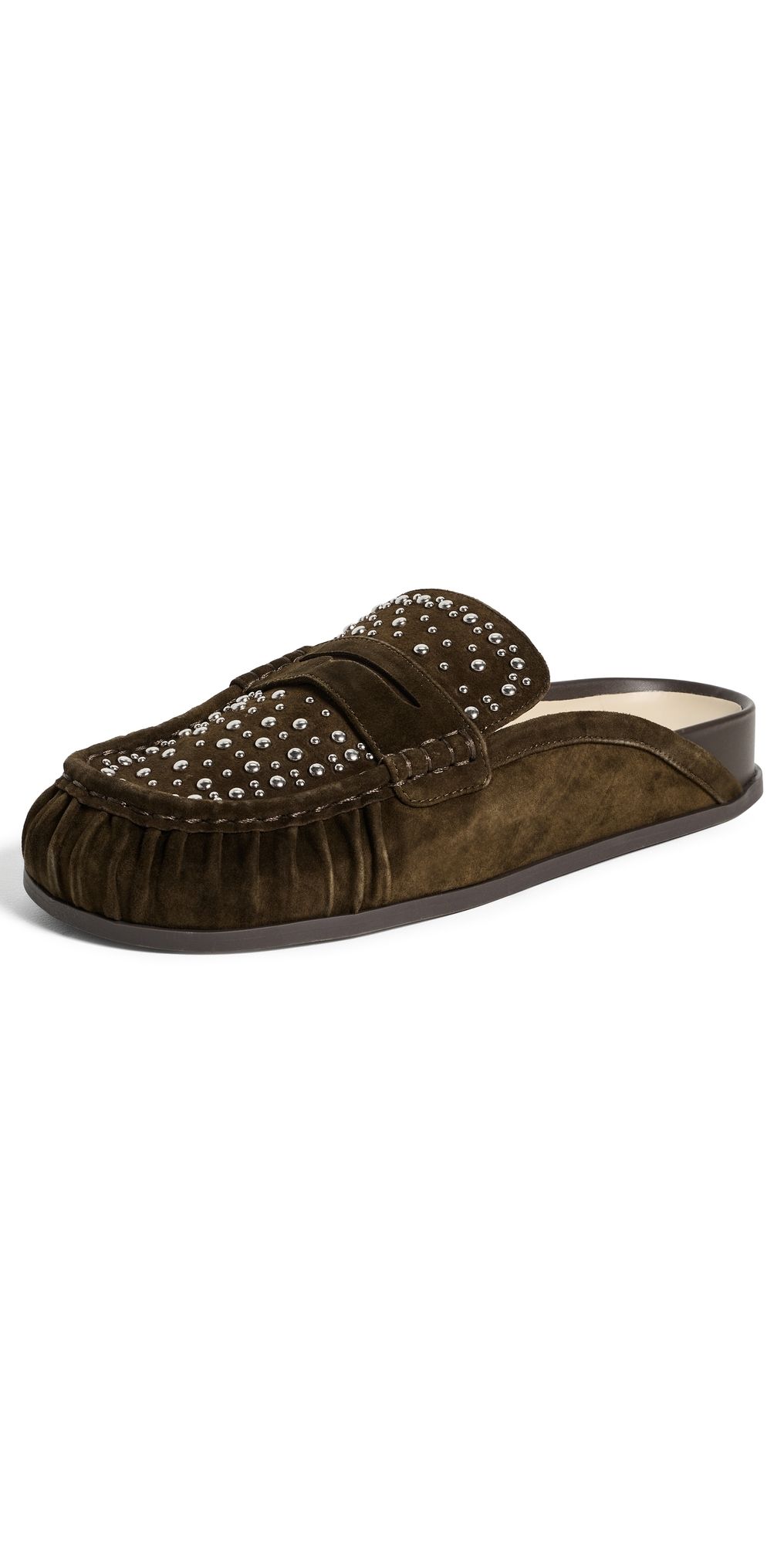 Dolce Vita Jodero Stud Mules Moss Suede 6