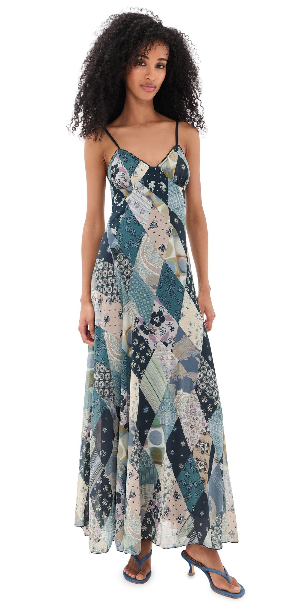Free People Tis The Season Maxi Dress Storm Combo 4