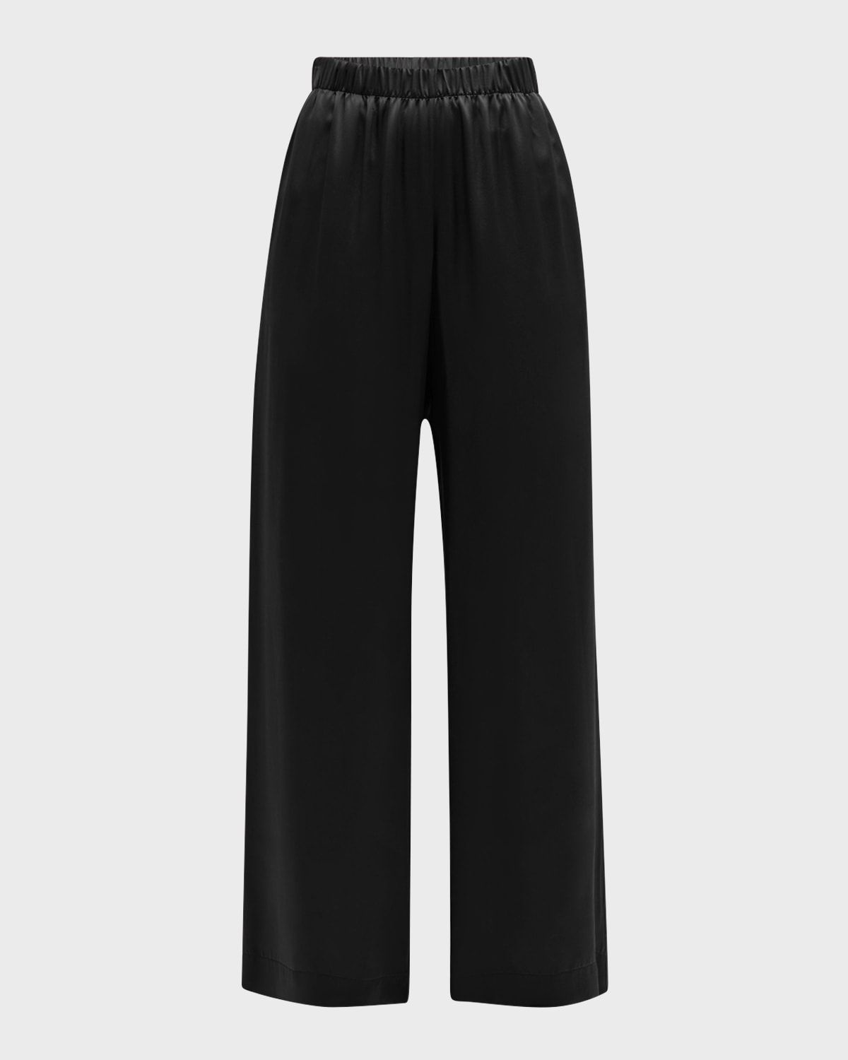 Brynn Wide-Leg Silk Pants