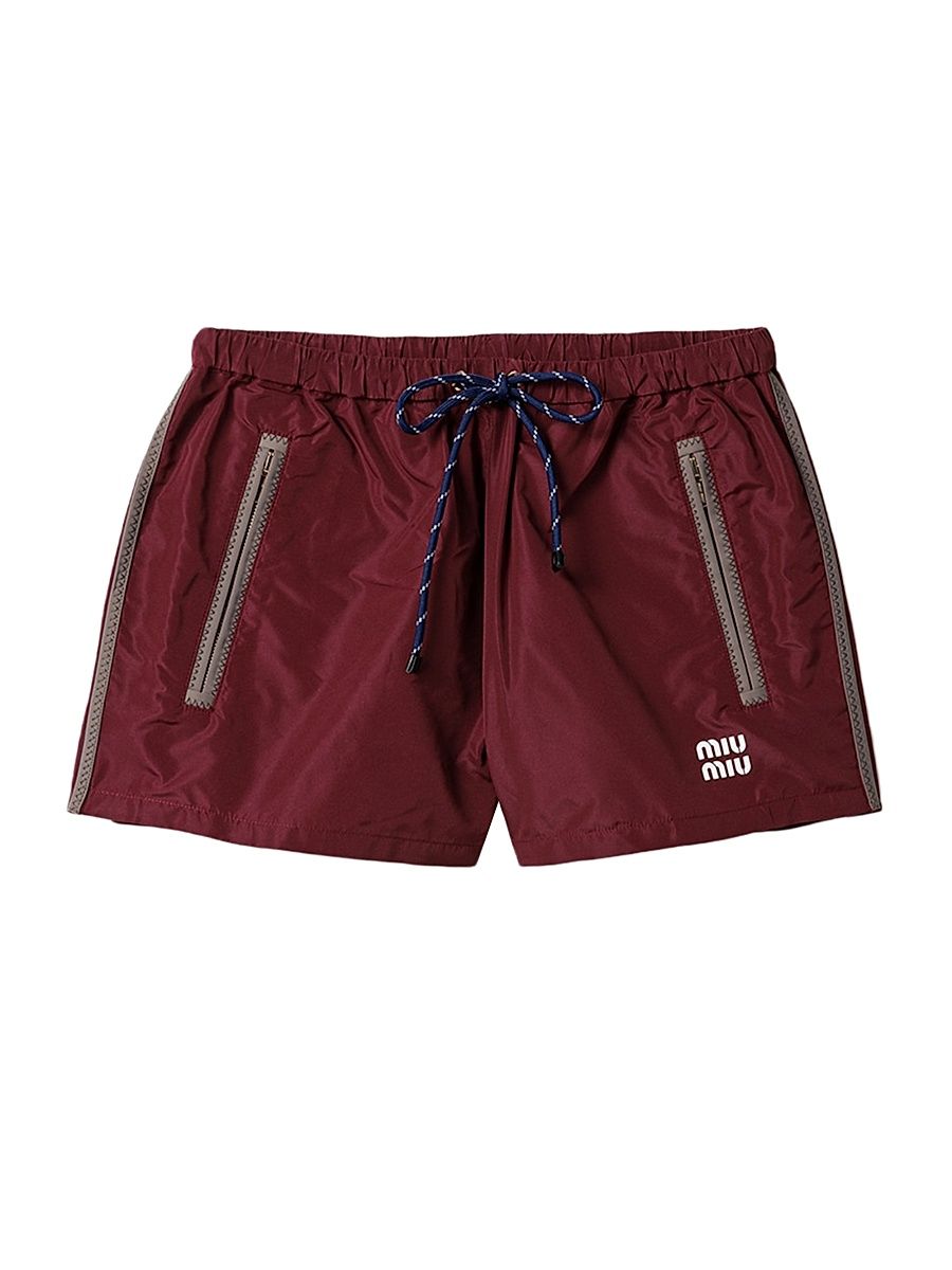 Women's Technical Fabric Shorts - Dark Red - Size 6