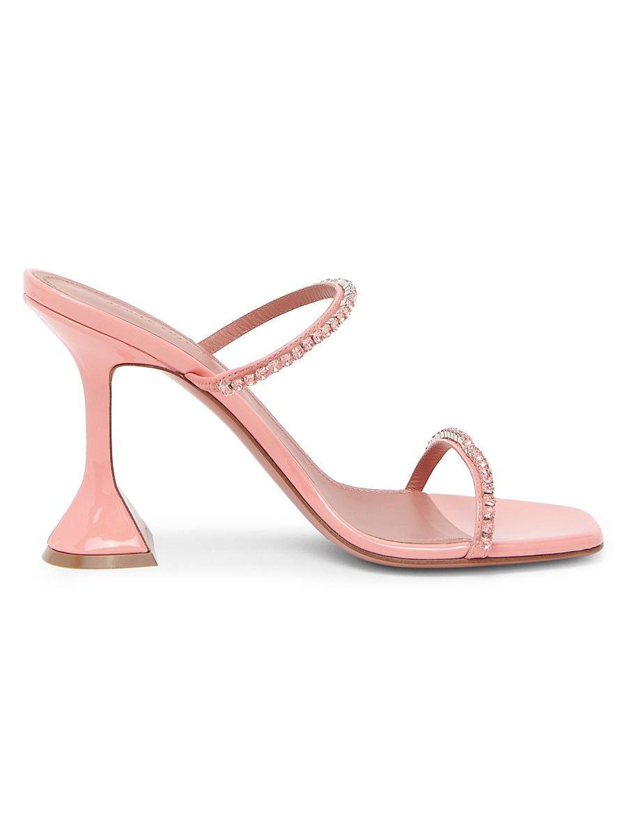 Women's Gilda 85MM Patent Leather Sandals - Champagne - Size 12