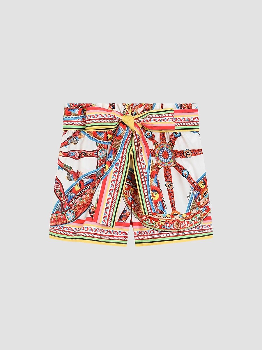 Girl's Printed Shorts - Carretto - Size 14