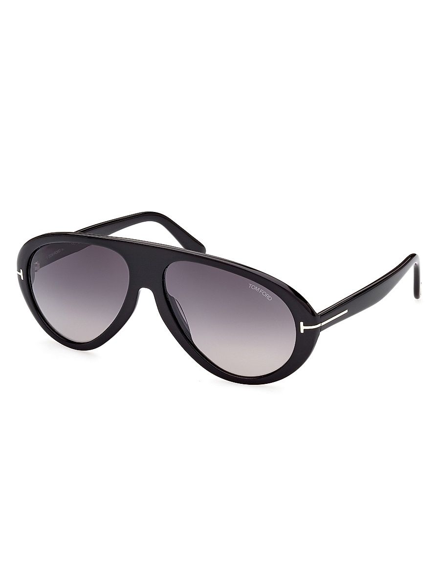 Men's Camillo-02 60MM Acetate Sunglasses - Black