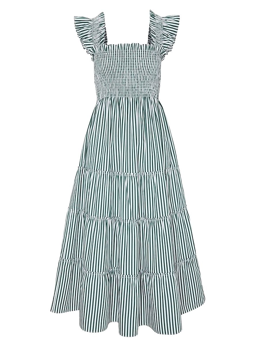 Women's The Ellie Nap Dress - Green Stripe - Size XXXXL