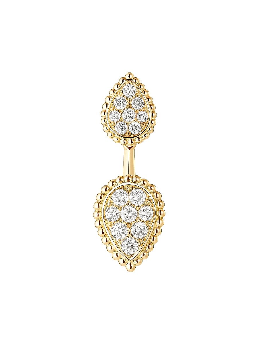 Women's Serpent Bohème 18K Yellow Gold & 0.49 TCW Diamond Single Ear Jacket - Yellow Gold