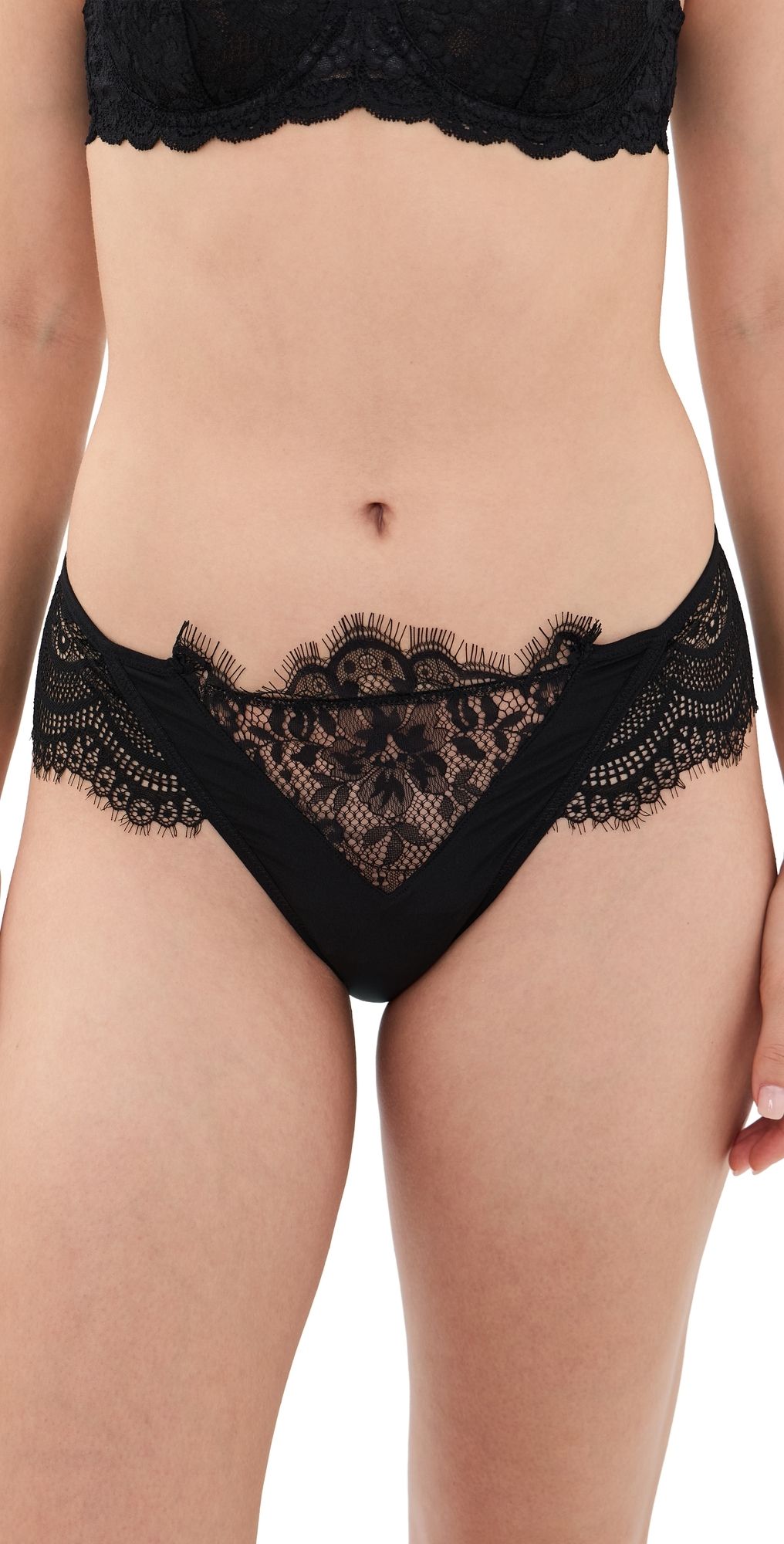 Thistle and Spire Nocturne Bikini Panties Black M