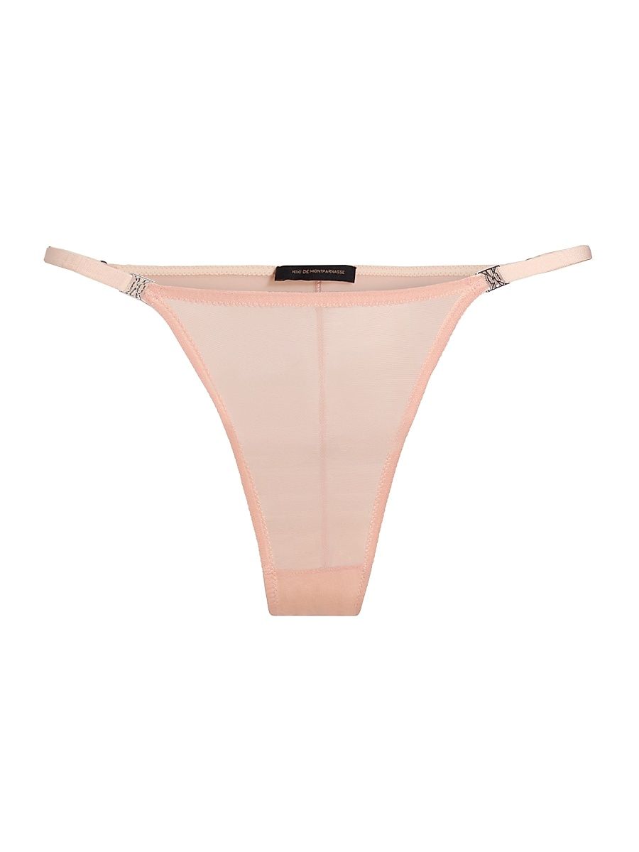 Women's Brienne Mesh Thong - Buff - Size XL