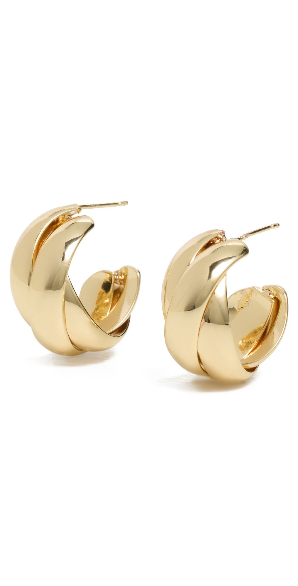 SHASHI Ross Hoops Gold One Size