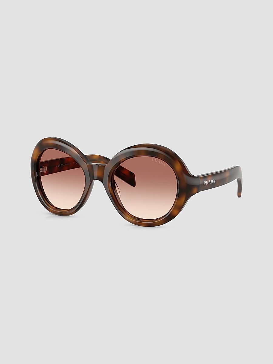 Women's D08SU Round Sunglasses - Brown
