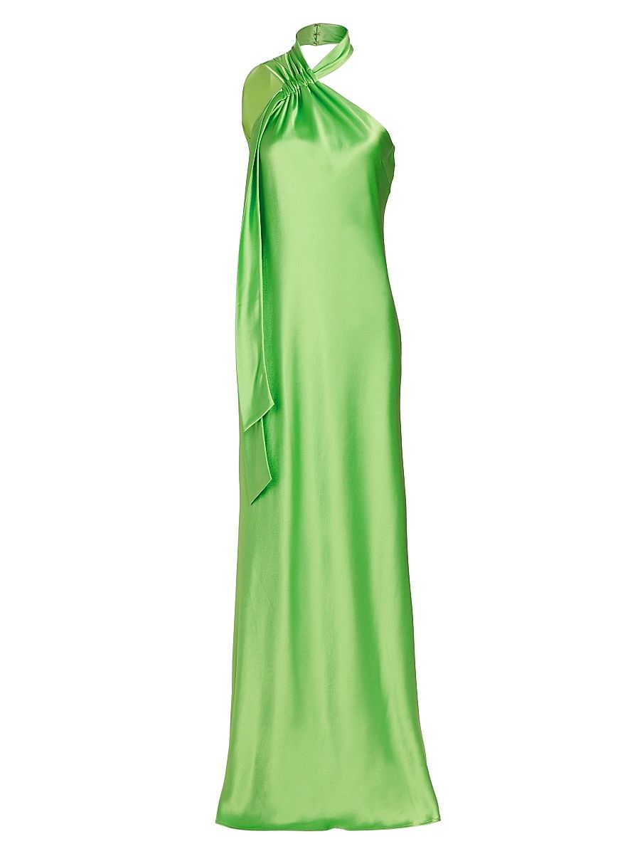 Women's Ushuaia Satin Tieneck Gown - Paris Green - Size 12