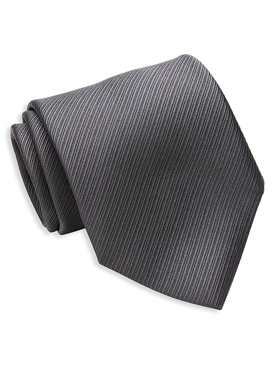 Men's Classic Silk Tie - Charcoal