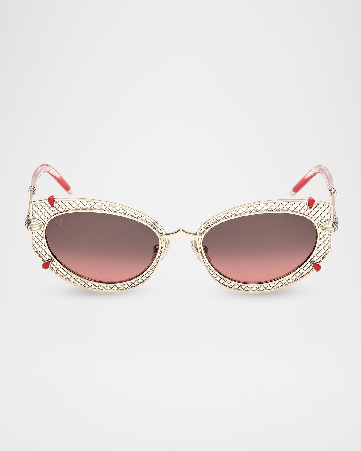Dolly LB0030 54mm Metal Oval Sunglasses