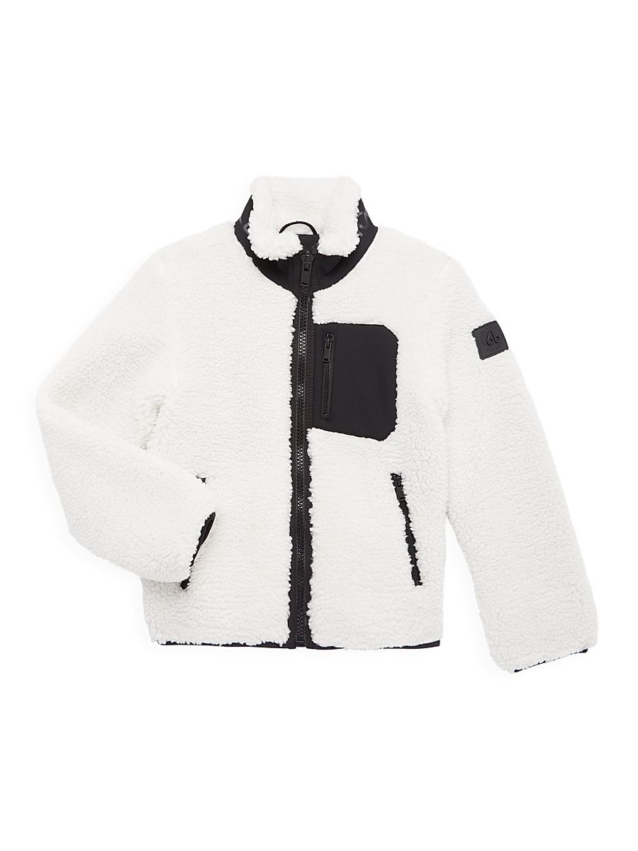 Little Girl's & Girl's Saglek Sherpa Jacket - Ivory - Size 14