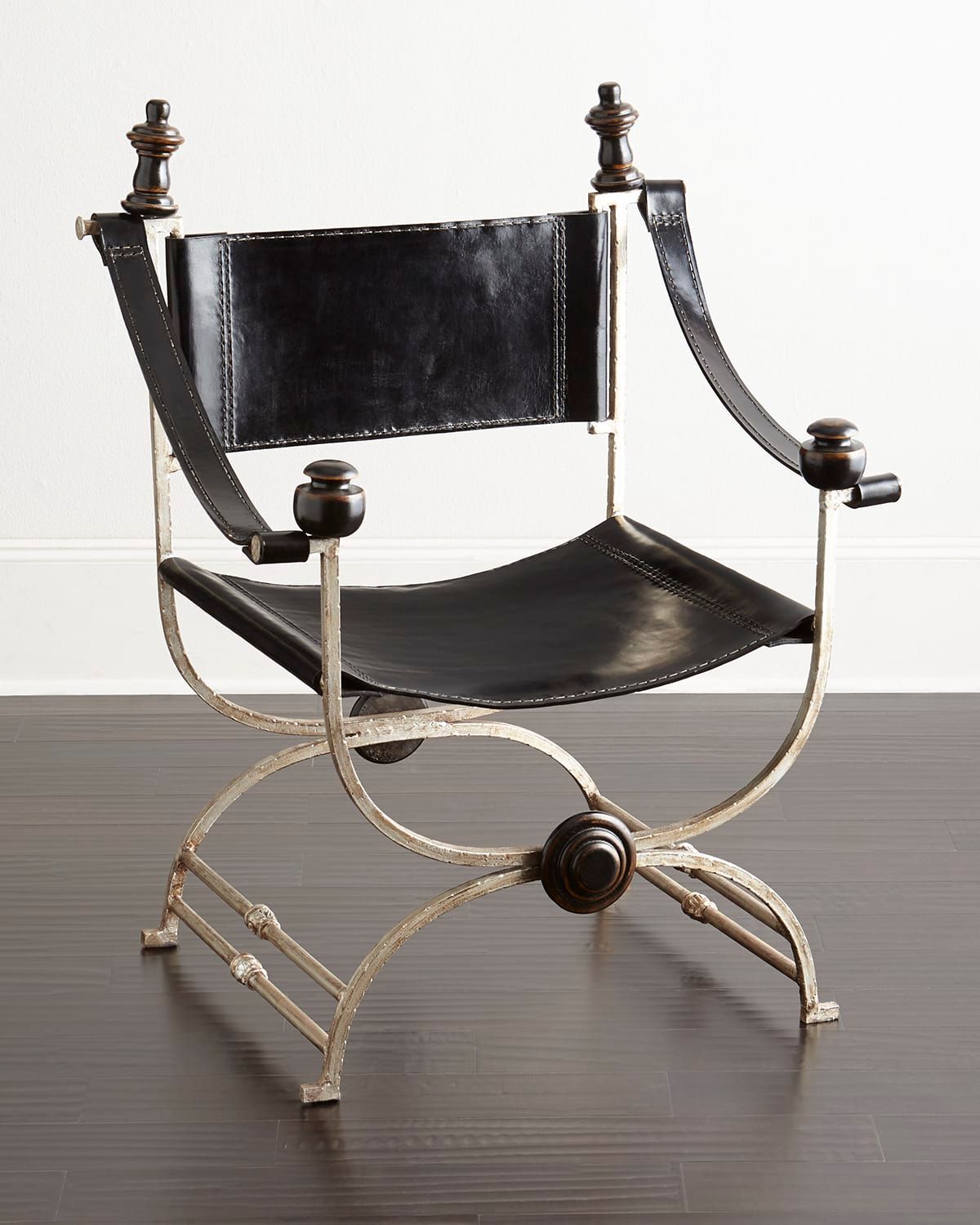 Martina Ebony Leather Chair