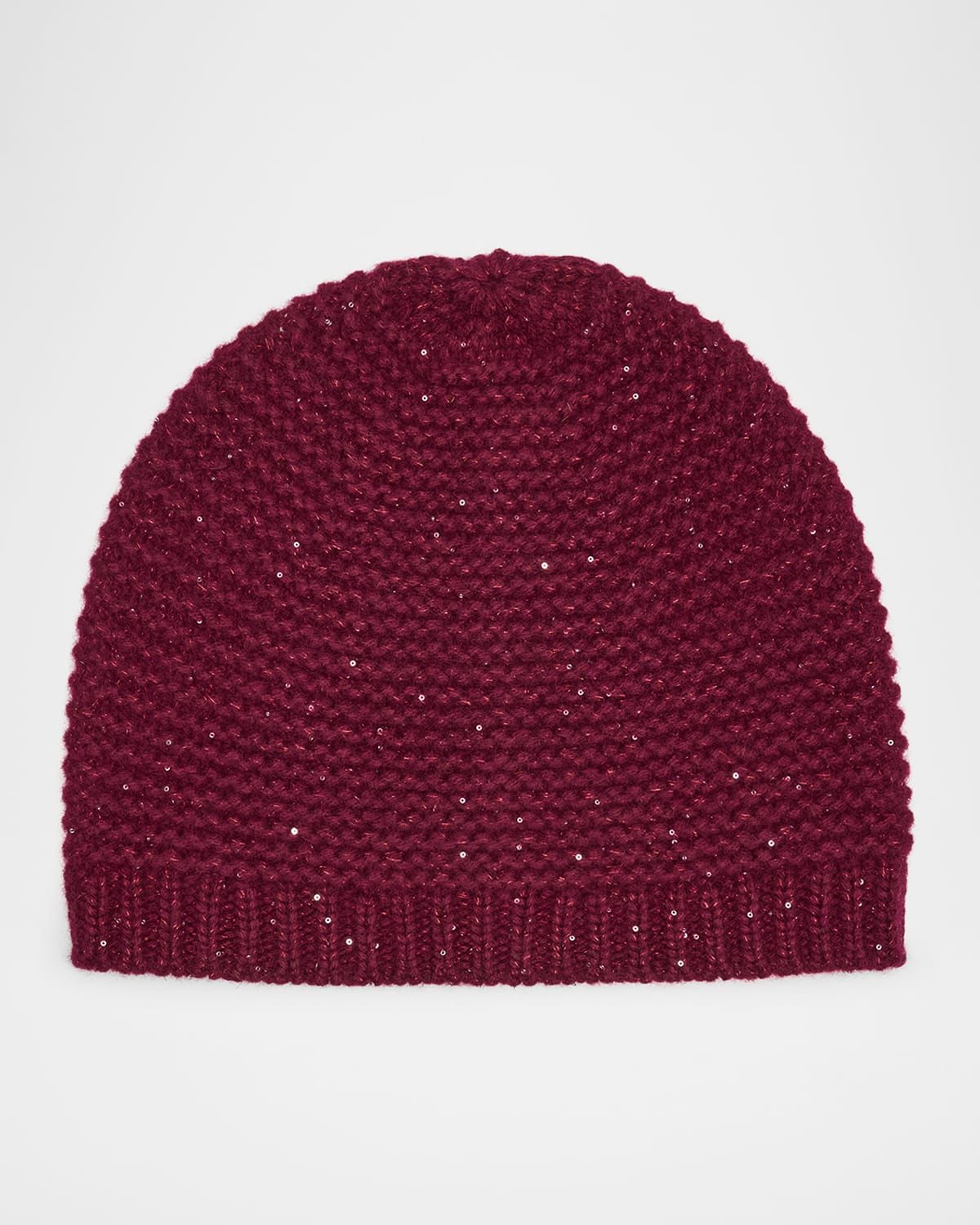 Cashmere Blend Sequin Beanie